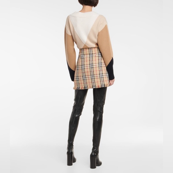 Authentic Burberry Check cotton-blend miniskirt - Picture 7 of 7